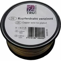 TRU Components TRU Components, Kupferdraht Außen-Durchmesser (ohne Isolierlack): 0.80
