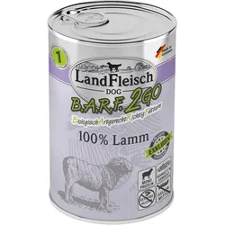 LandFleisch Hund B.A.R.F.2GO Exklusiv 100% vom Lamm 6 x 400g