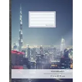 CreateSpace VOKABELHEFT DIN A4 • 50+ Seiten, Soft Cover, Register, 2 Spalten, Erfolgs-Tacker, "Arabische Emirate" • Original #GoodMemos Schulheft • Sprachen und Vokabeln leicht lernen, Lineatur 53