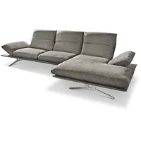 KOINOR Ecksofa Francis Stoff Grau 314 cm