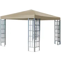 Quick Star Rank Pavillon 3x3m Metall, Beige,