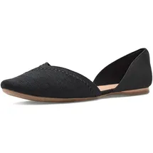 TOMS Damen Gemma D'orsay Ballerinas, Black Heritage Canvas-Leder-Stickerei, 41 EU