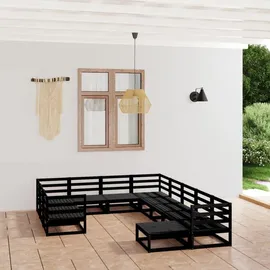 vidaXL 11-tlg. Garten-Lounge-Set Massivholz Kiefer