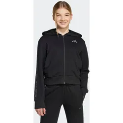 Kapuzensweatshirt ADIDAS SPORTSWEAR "G ANML 3S FT HD", Kinder, Gr. 170, schwarz, Obermaterial: 55% Baumwolle, 36% Polyester, 9% Viskose, sportlich, Sweatshirts