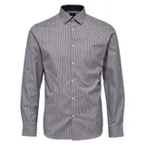 Selected Langarmhemd Kariert Blau/Rot/Weiß 3XL
