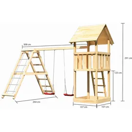 Karibu Kinderspielturm Lotti Natur