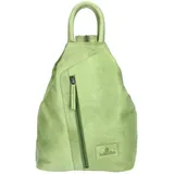 The Skandinavian Brand Damen Leder Rucksack Green