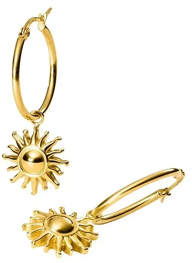Purelei Charm Core Collection Earring-Sun-Gold - gold