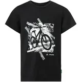 Vaude Lezza Kurzarm-t-shirt - Black / White - 146/152, cm