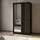 masseno Schwebetürenschrank NELVIA 120 x 216 x 61 cm Schwarz
