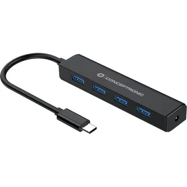 Conceptronic CTC4USB3 4-Port-USB 3.0-Hub, USB-C-Anschluss