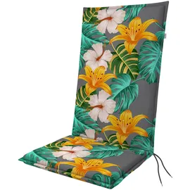 Hochlehnerauflage 119 x 48 cm floral 1 St.