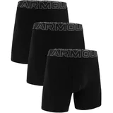 Under Armour Performance Cotton Boxershorts Schwarz M 3er Pack
