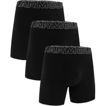 Under Armour Performance Cotton Boxershorts Schwarz M 3er Pack