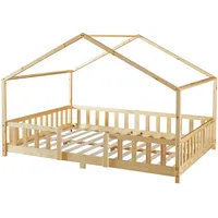 [en.casa] Kinderbett Treviolo 140 x 200 cm Kiefer naturbelassen beige