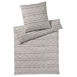 ELEGANTE Desire Gestreift Grau 135 x 200 cm + 80 x 80 cm