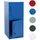 Mendler Spind HWC-P63, Schließfach Wertfachschrank Schließfachschrank 2 Türen, 90x38x45cm Stahl ~ blau