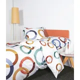 Janine Bettwäsche Mako-Satin Bettwäsche 135X200,80x80 modern art S rot, Baumwolle, 2 teilig, bettwäsche 135x200 baumwolle bettwäsche 135x200 mit reißverschluss rot