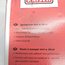 Kaiser Inspiration Mini-Springform Ø 18 cm