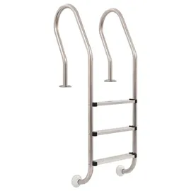 vidaXL Poolleiter 120 cm edelstahl 91760