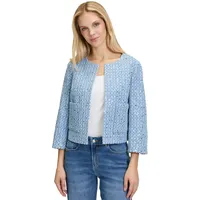Cartoon Blazer-Jacke mit Pailletten in Light Blue/Grey | Gr.: