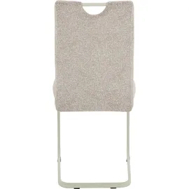 Hela Freischwingerstuhl Tivoli Mikrofaser creme 2er Set
