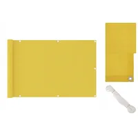 vidaXL Balkon-Sichtschutz Gelb 90x400 cm HDPE