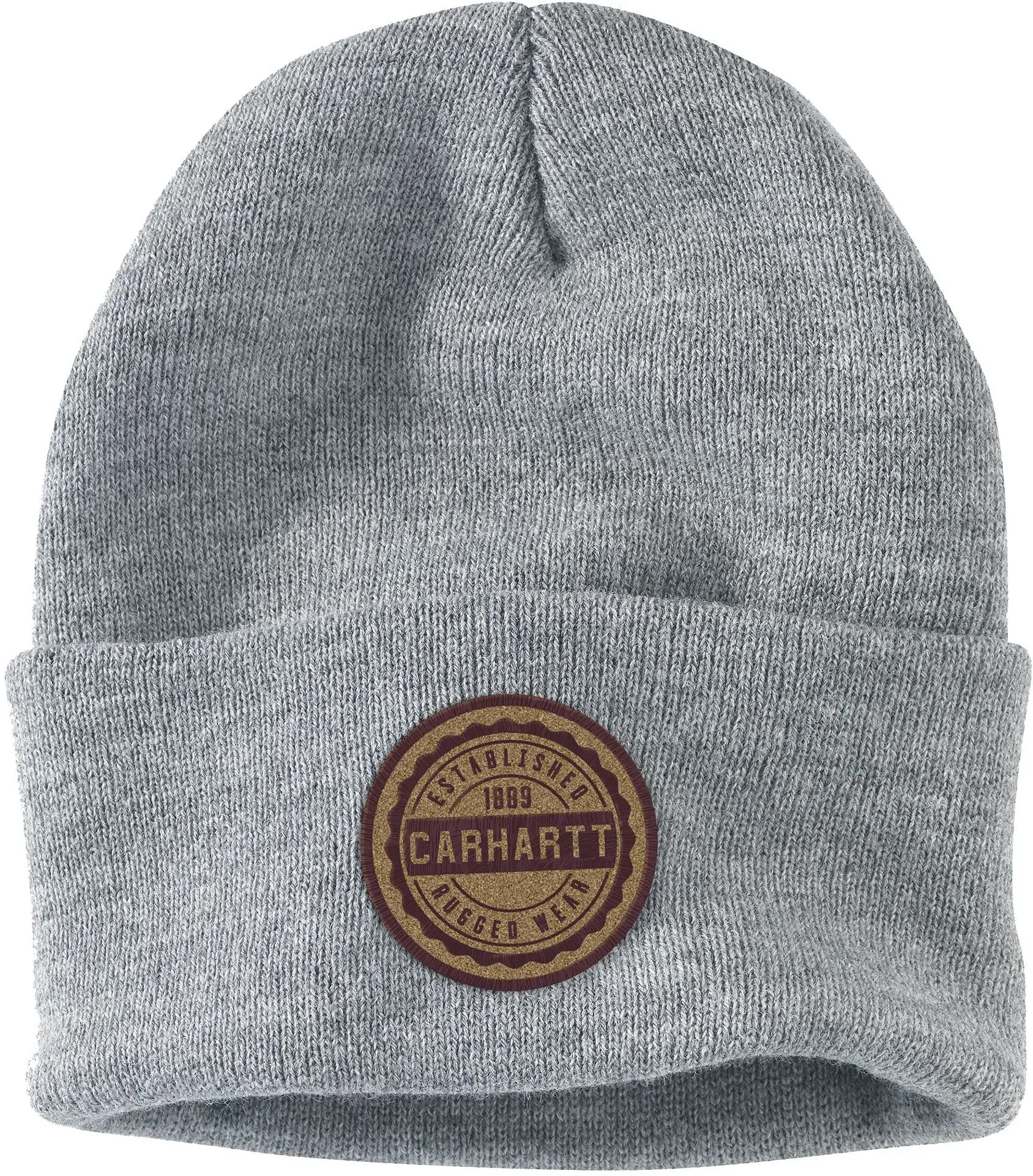Carhartt KNIT RUGGED WEAR PATCH BEANIE 105614 - heather grey