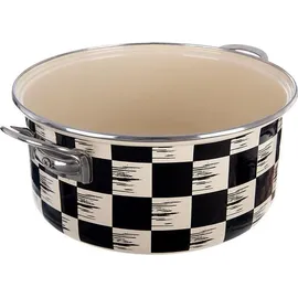 northix Schachbrett Kochtopf 26 cm rund