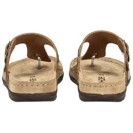 ROHDE Damen Pantolette Leder Zehentrenner mit Leopardenmuster Rodigo-D 5891, Größe:40 EU, Farbe:Beige - 40