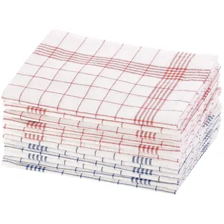 Rosenstein & Söhne 12er-Set Halb-Leinen-Geschirrtücher, 70x50 cm, OEKO-TEX® Standard 100