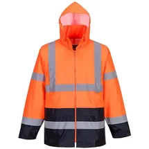 PORTWEST H440 Herren Leichte Wasserdichte Hi-Vis Regenjacke Orange, 5XL