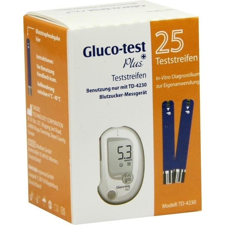 gluco-test plus teststreifen