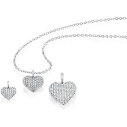 Ketten-Anhänger VIVANCE "0,25 ct Diamant Brillant Anhänger aus 585 Weißgold", silber, Schmuckanhänger, Damen, 0.25 ct mit Diamant, Weißgold 585-Diamanten, Weißgold 585, Diamanten, Damen Gold Schmuck