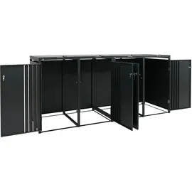 MCW Mülltonnenverkleidung O67 264 x 122 x 84 cm anthrazit