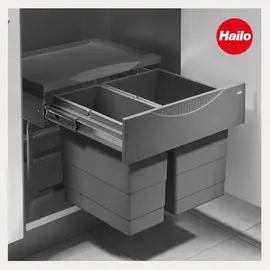HAILO Abfallsammler 18 l Dunkelgrau