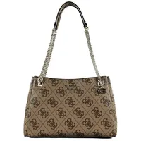 GUESS Shopper - Eliette Logo Grlfrnd Carryall - Gr. unisize - in Braun - für Damen