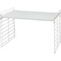 Iris Ohyama Iris Ohyama, Regal, Schrankorganizer, Unterschrank, Ausziehbar, Kunststoffaufbewahrung für Küchenschränke, Speisekammer, Lebensmittel und Utensilien -telescopic Rack 1-tier Usd-1v- Weiß