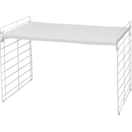 Iris Ohyama Iris Ohyama, Regal, Schrankorganizer, Unterschrank, Ausziehbar, Kunststoffaufbewahrung für Küchenschränke, Speisekammer, Lebensmittel und Utensilien -telescopic Rack 1-tier Usd-1v- Weiß