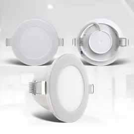 B.K.Licht Einbaustrahler 5er Set rund IP65 Weiß