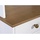 Interlink Inter Link Buffetschrank Westerland - Kiefer massiv, 2 Schubladen, - Weiss, Sepia lackiert