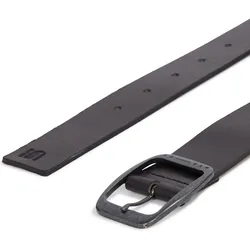 Gürtelschnalle G-STAR "Mett Gürtel", Herren, Gr. 80, schwarz, schwarz metal, 100% Rindnarbenleder, Gürtel