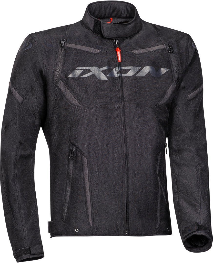 Ixon Striker Waterdichte motorfiets textieljas, zwart, 2XL Voorman