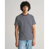 GANT T-Shirt »STRIPED T-SHIRT«, fein gestreift Gr. 4XL, evening blue, , 91956156-4XL
