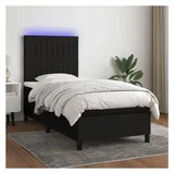vidaXL Boxspringbett 100 x 200 cm Schwarz