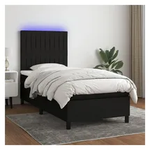 vidaXL Boxspringbett 100 x 200 cm Schwarz