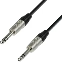 Adam Hall Cables K4 BVV 0090 Mikrofonkabel REAN 6, 3 mm Klinke stereo auf 6, 3 mm Klinke stereo 0, 9 m