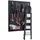 Vevor Werkzeugwand 1230x1235x20 mm, PVC-Garagen-Lamellenwand, 136 kg pro Platte, schwarzer Wandorganizer, Lamellenwandpaneel mit Kupplungsstruktur & DIY-Zuschnitt, geeignet für Lagerung & Präsentation