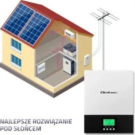 Qoltec Hybrid-Solar-Wechselrichter 3kVA 2,4kW