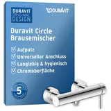 Duravit Circle Einhebel-Brausemischer, Aufputz, chrom